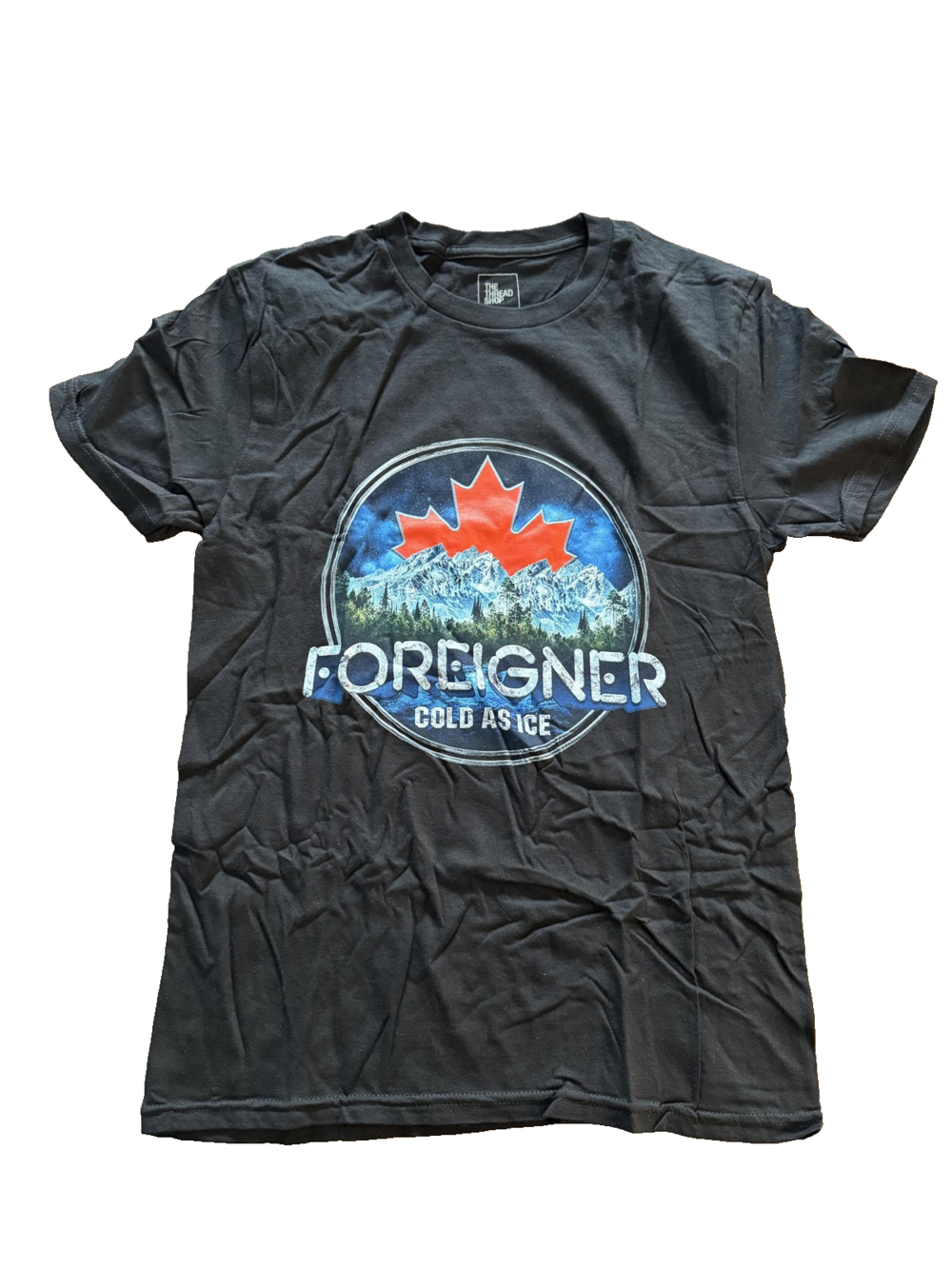 Foreigner Shirt Mens Small Black Canada Tour 2019 Cold As Ice Concert Band Tee